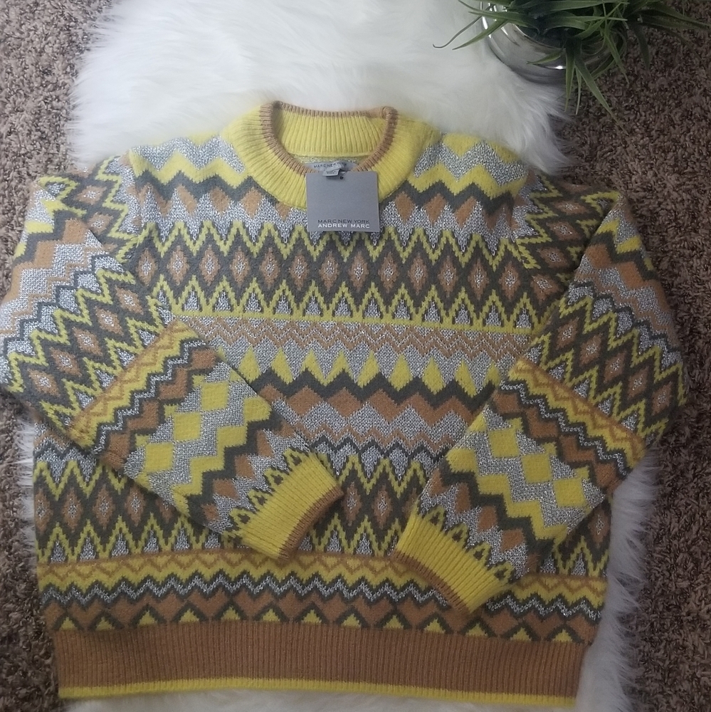 NWT Marc New York Andrew Marc sparkly sweater